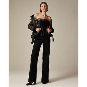 NEW‎ J. Crew 2 Petite (25P) Denim Trouser in 1996 Semi-stretch Black Rinse NWT